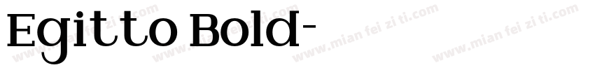 Egitto Bold字体转换
